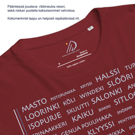 Masto purjehdus t-paita punainen unisex malli  koot  S-2XL