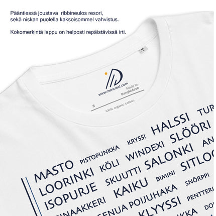 Masto t-paita valkoinen unisex malli koot S-4XL